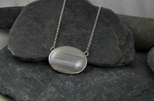 Load image into Gallery viewer, Lace Agate Seascape necklace