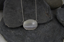 Load image into Gallery viewer, Lace Agate Seascape necklace