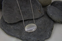 Load image into Gallery viewer, Lace Agate Seascape necklace