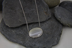 Lace Agate Seascape necklace