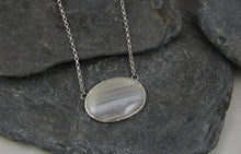 Load image into Gallery viewer, Lace Agate Seascape necklace