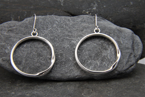 Rolling Waves Hoop Earrings