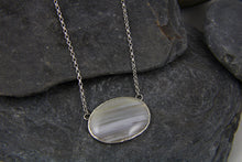 Load image into Gallery viewer, Lace Agate Seascape necklace