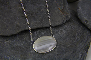 Lace Agate Seascape necklace