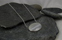 Load image into Gallery viewer, Lace Agate Seascape necklace