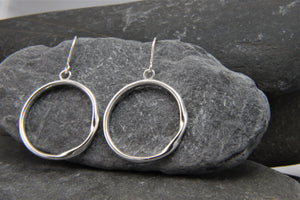 Rolling Waves Hoop Earrings