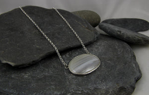 Lace Agate Seascape necklace