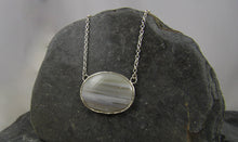Load image into Gallery viewer, Lace Agate Seascape necklace