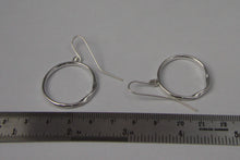Load image into Gallery viewer, Rolling Waves Hoop Earrings