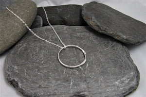 Rolling Waves Statement Hoop Necklace