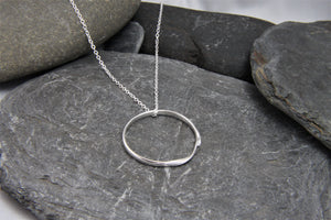 Rolling Waves Statement Hoop Necklace
