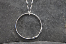 Load image into Gallery viewer, Rolling Waves Statement Hoop Necklace