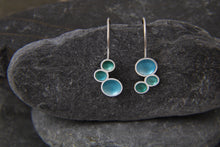 Load image into Gallery viewer, Mismatched Rock Pool Dangly Earrings