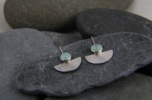 Load image into Gallery viewer, Reflections on the Sea Chalcedony Gemstone Earrings