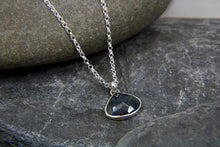 Load image into Gallery viewer, Pear shaped Blue Sapphire Necklace