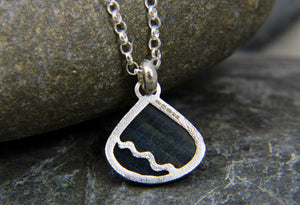 Pear shaped Blue Sapphire Necklace