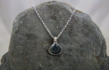 Load image into Gallery viewer, Pear shaped Blue Sapphire Necklace
