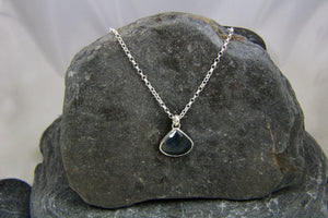 Pear shaped Blue Sapphire Necklace