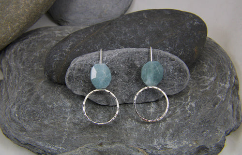 Aquamarine drop earrings