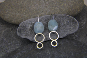 Aquamarine drop earrings