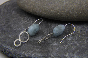 Aquamarine drop earrings
