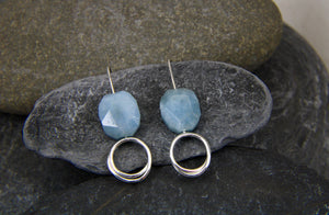 Aquamarine drop earrings