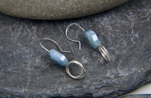 Aquamarine drop earrings