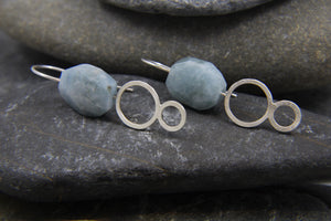 Aquamarine drop earrings