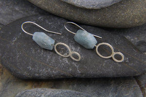 Aquamarine drop earrings