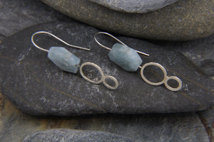 Aquamarine drop earrings