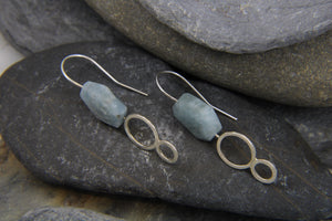 Aquamarine drop earrings