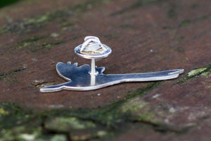 Flying Pheasant Lapel Pin - Lucy Symons Jewellery