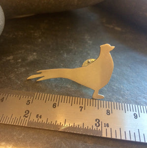 Pheasant Lapel Pin - Lucy Symons Jewellery