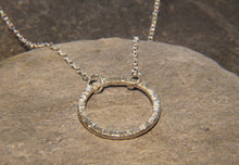 Load image into Gallery viewer, Hammered Circle Necklace - Lucy Symons Jewellery