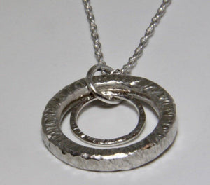 Double Circle Pendant - Lucy Symons Jewellery