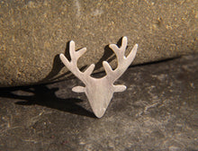 Load image into Gallery viewer, Christmas Reindeer Lapel Pin - Lucy Symons Jewellery