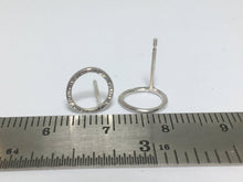 Load image into Gallery viewer, Hammered Circle Stud Earrings - Lucy Symons Jewellery