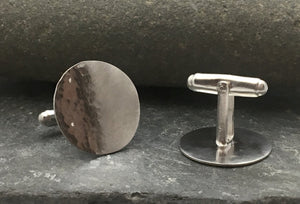 Reflections on the Sea Disc Cufflinks - Lucy Symons Jewellery