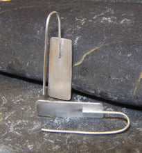 Load image into Gallery viewer, Reflections on the Sea Rectangular Drop Earrings - Lucy Symons Jewellery