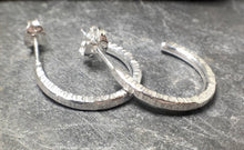 Load image into Gallery viewer, Hammered Hoop Earrings - Lucy Symons Jewellery