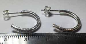 Hammered Hoop Earrings - Lucy Symons Jewellery