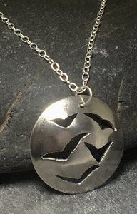 Flock of Seagulls Pendant - Lucy Symons Jewellery