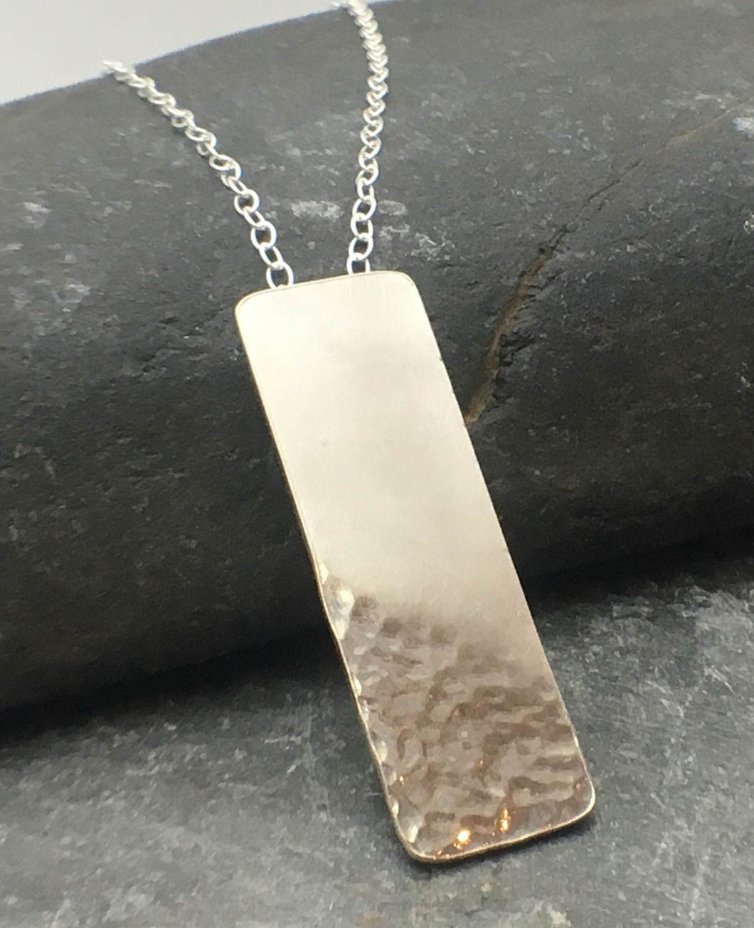 Reflections on the Sea Rectangular Pendant - Lucy Symons Jewellery