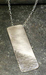 Reflections on the Sea Rectangular Pendant - Lucy Symons Jewellery