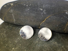 Load image into Gallery viewer, Reflections on the Sea Disc Stud Earrings - Lucy Symons Jewellery