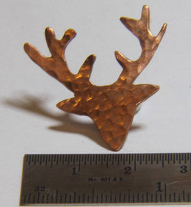 Stag Head Lapel Pin - Lucy Symons Jewellery