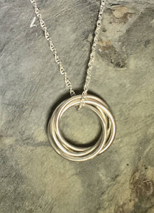 Entwined Ring Pendant - Lucy Symons Jewellery
