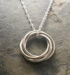 Entwined Ring Pendant - Lucy Symons Jewellery