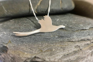 Flying Pheasant Pendant - Lucy Symons Jewellery