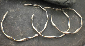 Rolling Waves Cuff Bangle - Lucy Symons Jewellery